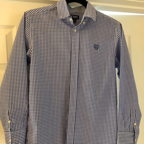 2 Boys Chaps button down shirts size L 14-16. - Picture 1 of 3